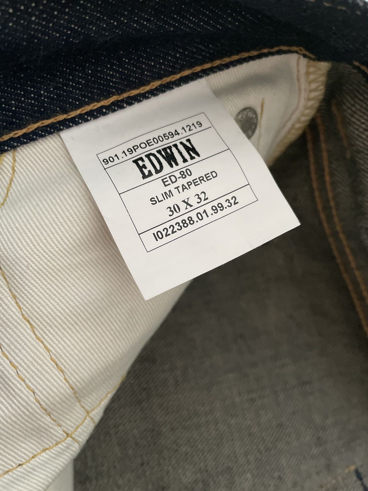 Edwin ED-80 slim tapered Size US 30 / EU 46 - 5 Thumbnail