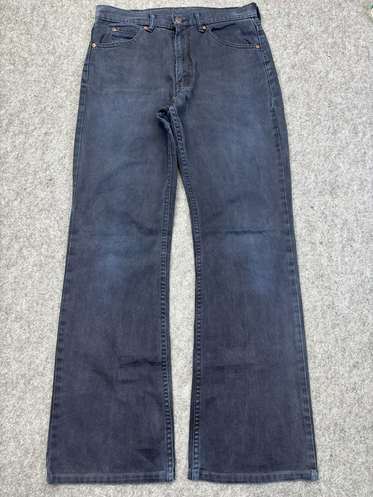 Levi's 💥Flare💥Vintage 90s Levis 517 Black Wash Denim F868 Size US 32 / EU 48 - 15 Thumbnail