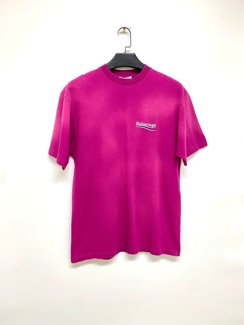 Balenciaga Balenciaga Pink Coke Short Sleeve T-Shirt Size US XXS / EU 40 - 1 Thumbnail