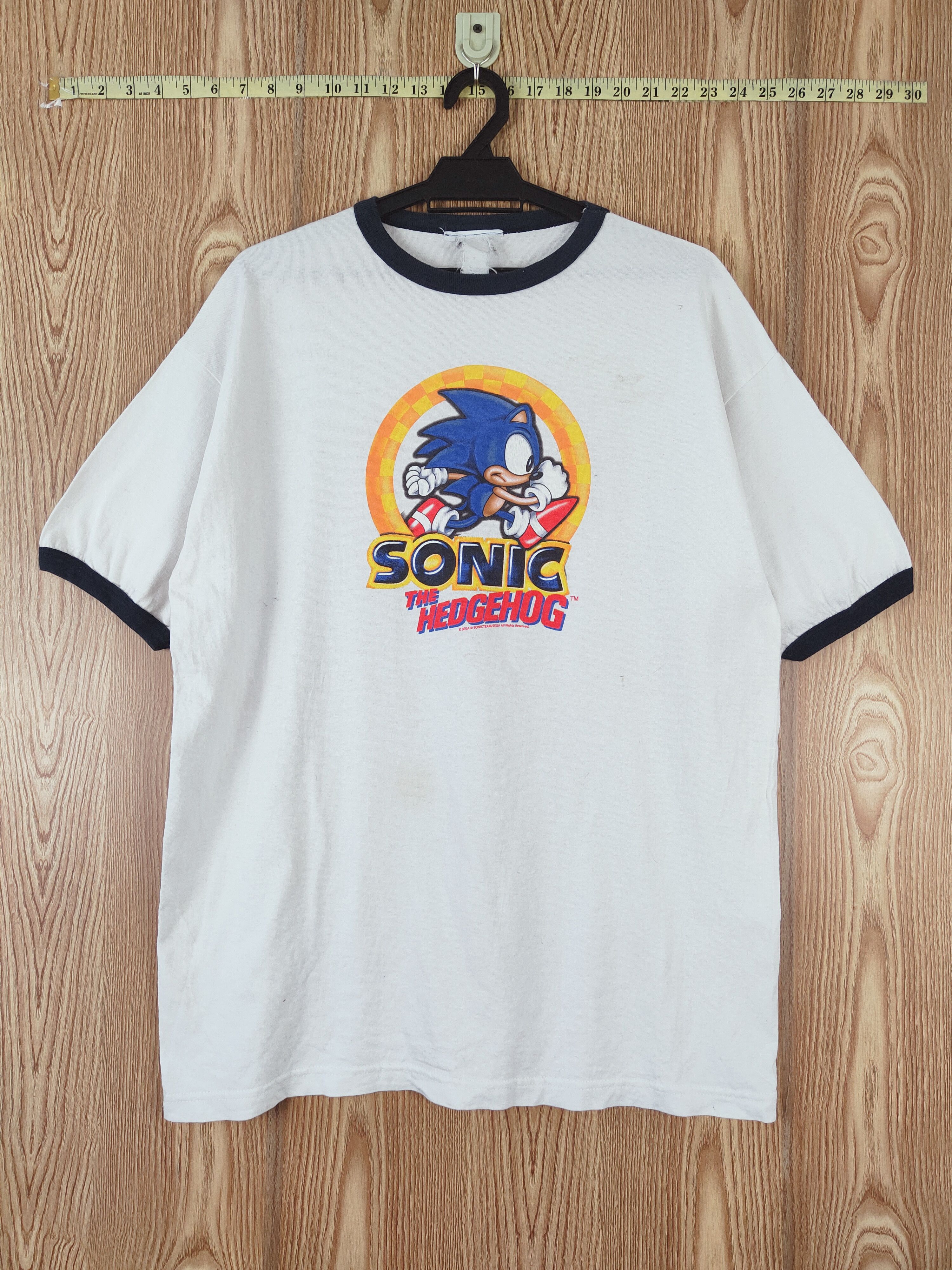 Nintendo D 90' sonic The Hedgehog sega game ringer vintage tee #W463 Size US L / EU 52-54 / 3 - 1 Thumbnail