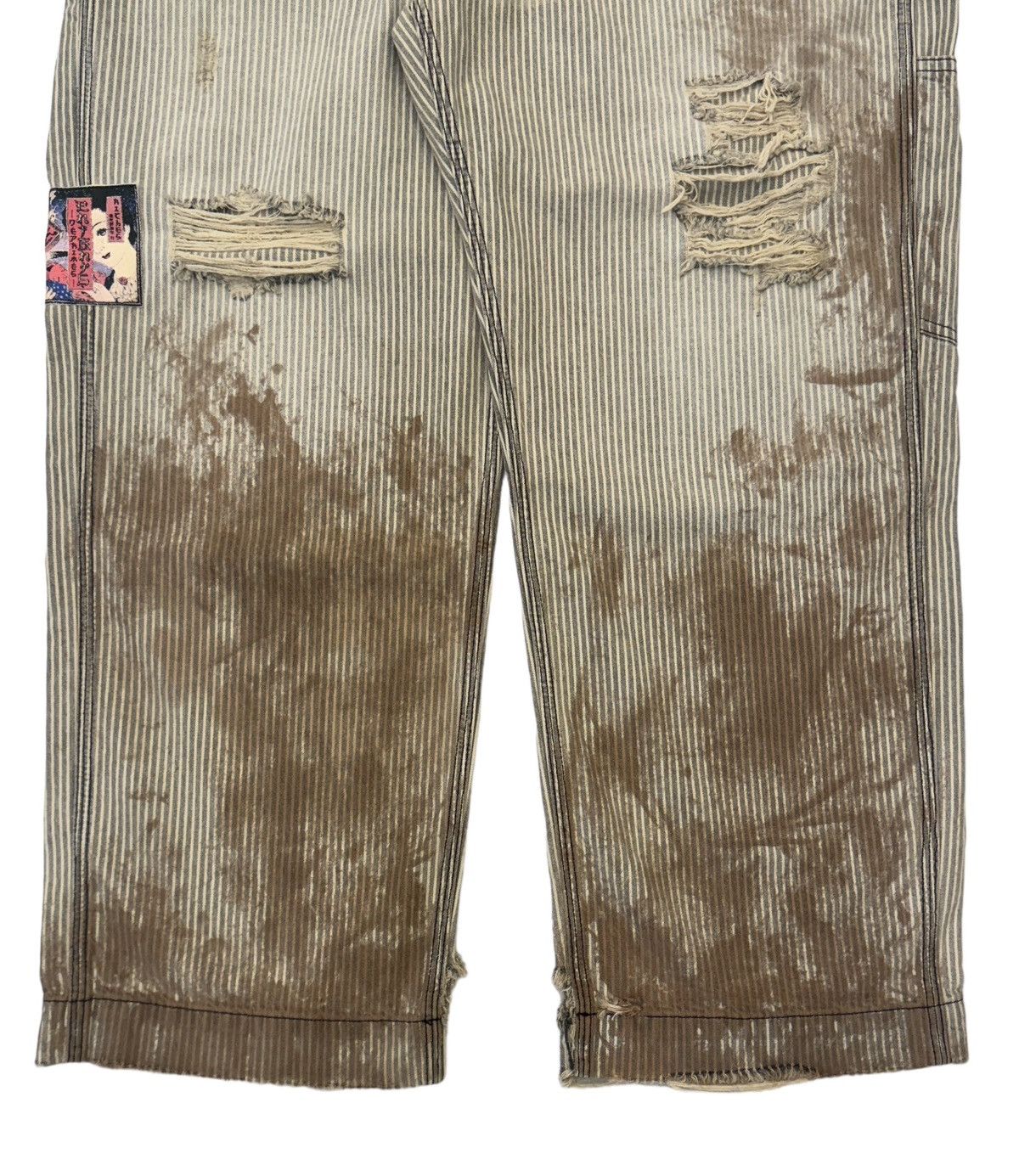 Enfants Riches Deprimes ERD Hickory Striped Paint Carpenter Pants Shuji Version Size US 36 / EU 52 - 8 Thumbnail