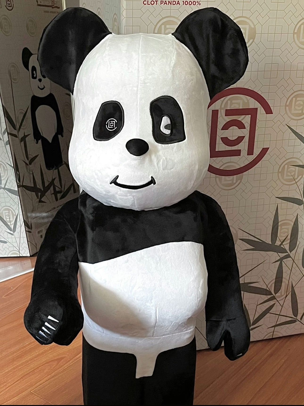 Japanese Brand × Medicom Toy Bearbrick Clot Panda 1000% Size ONE SIZE - 1 Thumbnail