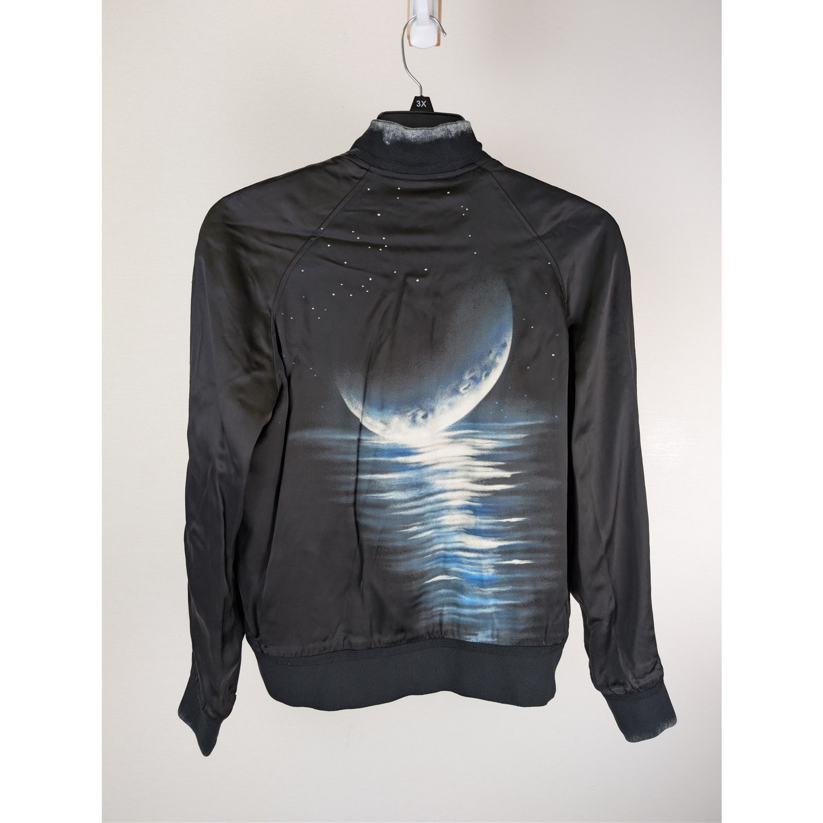 Saint Laurent Paris o1rshd1 CC20 "Moonlight on the Water" teddy jacket in black Size US M / EU 48-50 / 2 - 10 Thumbnail