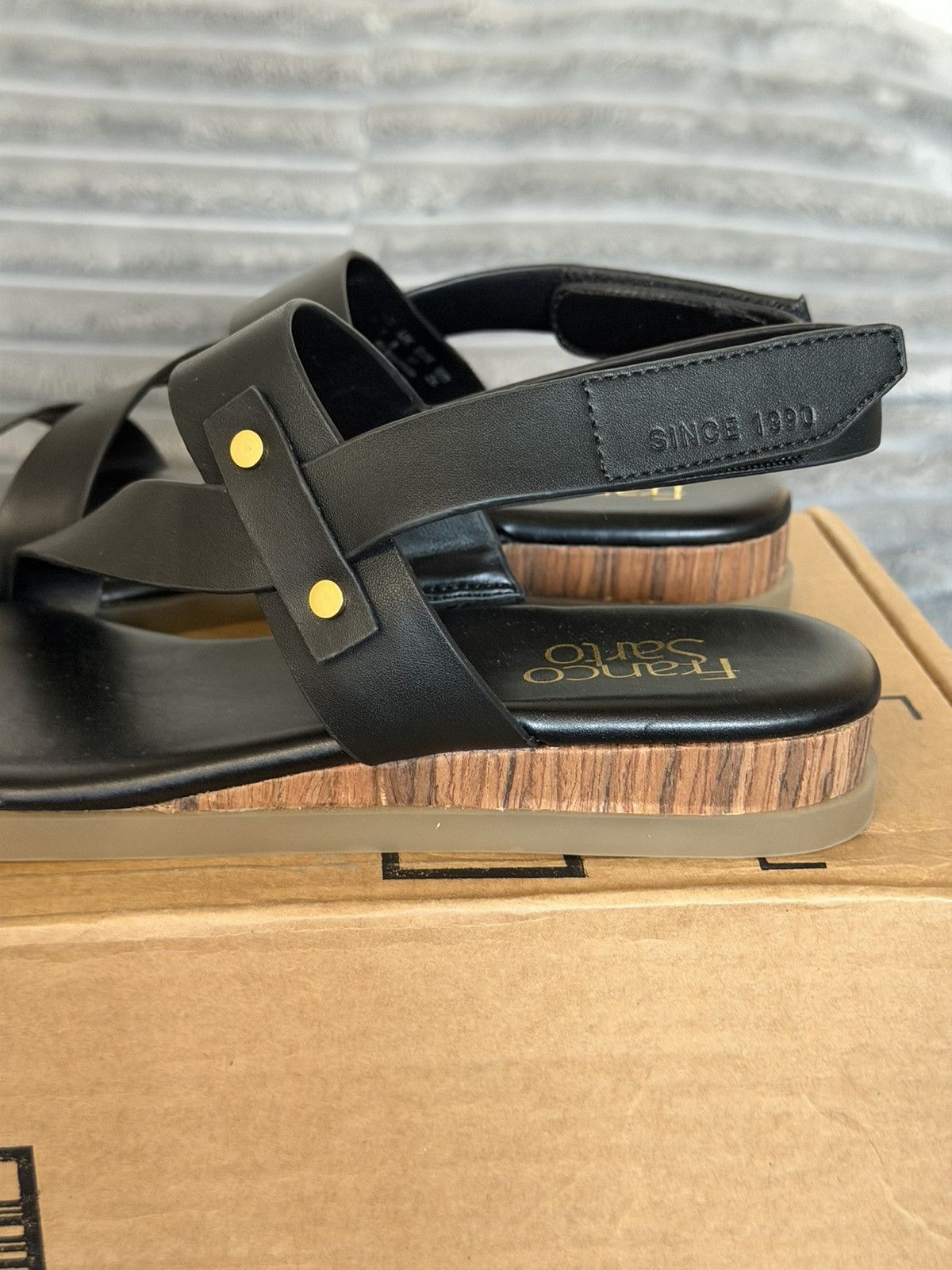Franco Sarto Women black sandals Size US 9 / IT 39 - 7 Thumbnail