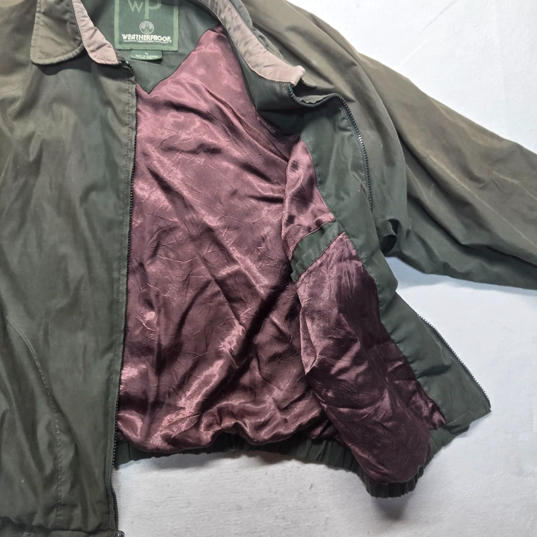 Weatherproof Weatherproof Brown Bomber Jacket Adult Men XL ZIP Front Coat - Solid Polyester Weatherproof Owl Logo Zipper Winter Fall Spring Summer X Large Mens Size US XL / EU 56 / 4 - 7 Thumbnail