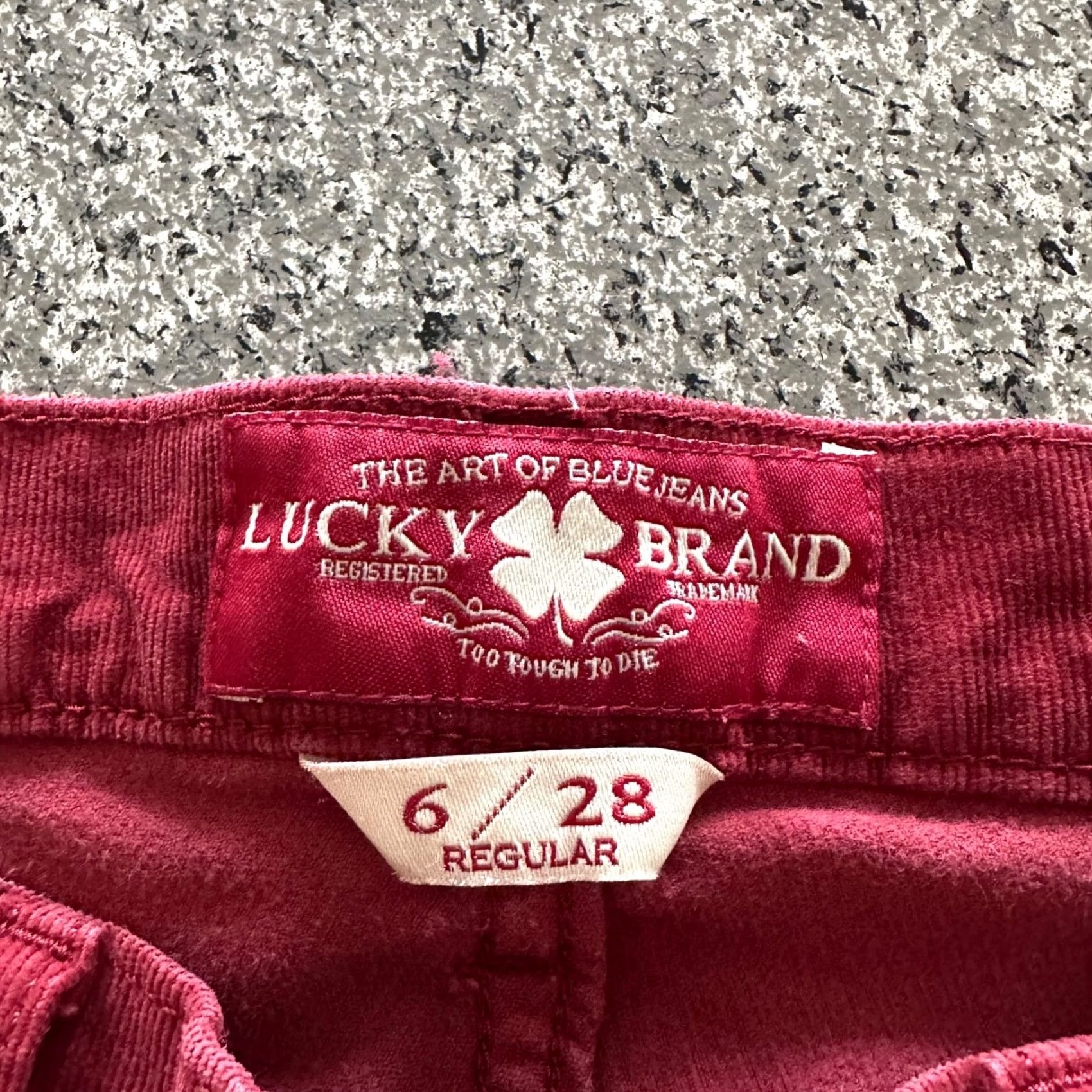 Lucky Brand Lucky Brand Jeans Women’s Skinny Corduroy 6 Red 28x32 Stretch Regular Size 28" / US 6 / IT 42 - 4 Thumbnail