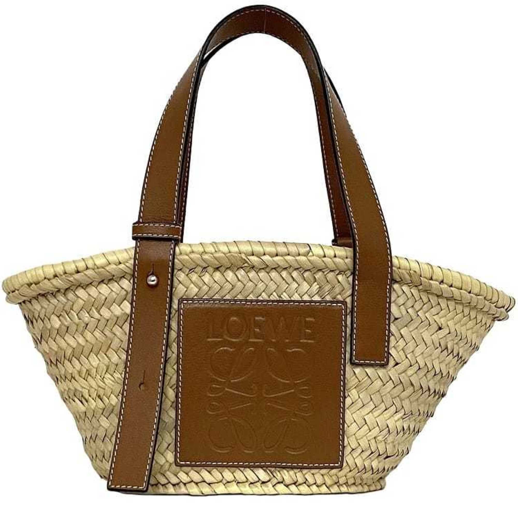 Loewe LOEWE f-22211 beige brown anagram 327.02.S93 palm leaf calf leather 411926 handbag tote bag ladies Size ONE SIZE - 1 Thumbnail