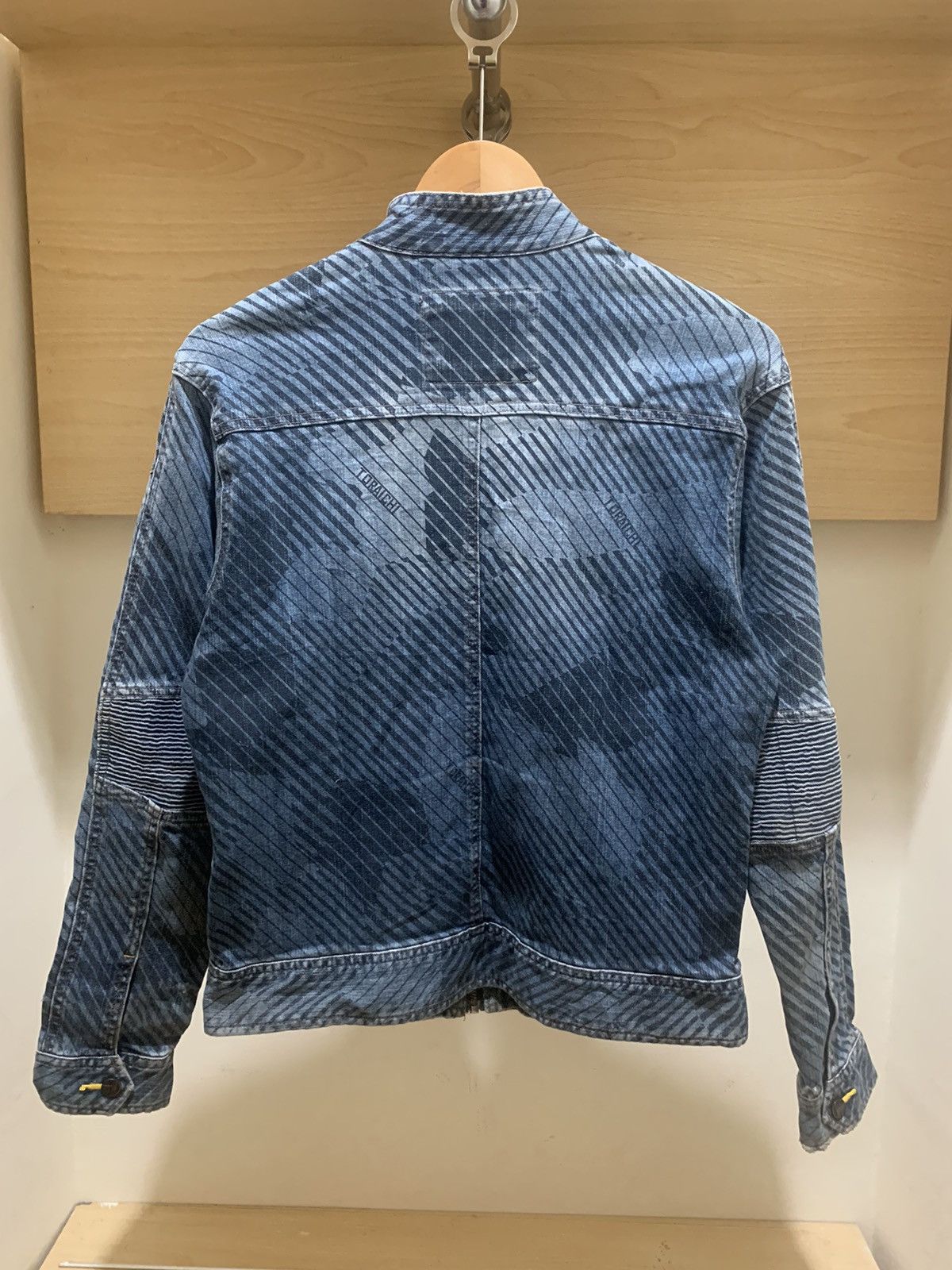 If Six Was Nine × Japanese Brand × Le Grande Bleu (L.G.B.) Vintage Tora by Toraichi striped biker denim jacket Size US M / EU 48-50 / 2 - 11 Thumbnail