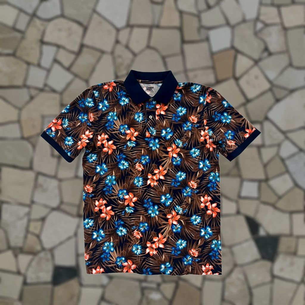Lands' End Mens Lands' End Floral Polo Shirt Medium #6948 - Pre-Owned Like New Size US M / EU 48-50 / 2 - 1 Thumbnail