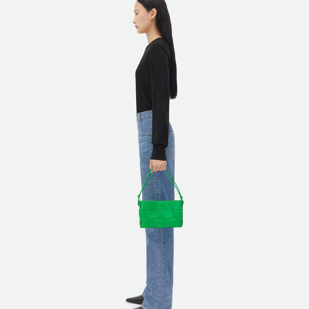 Bottega Veneta o1n1vont1124 Size: OS / Cassette Pouch On Strap in Green Size ONE SIZE - 5 Thumbnail