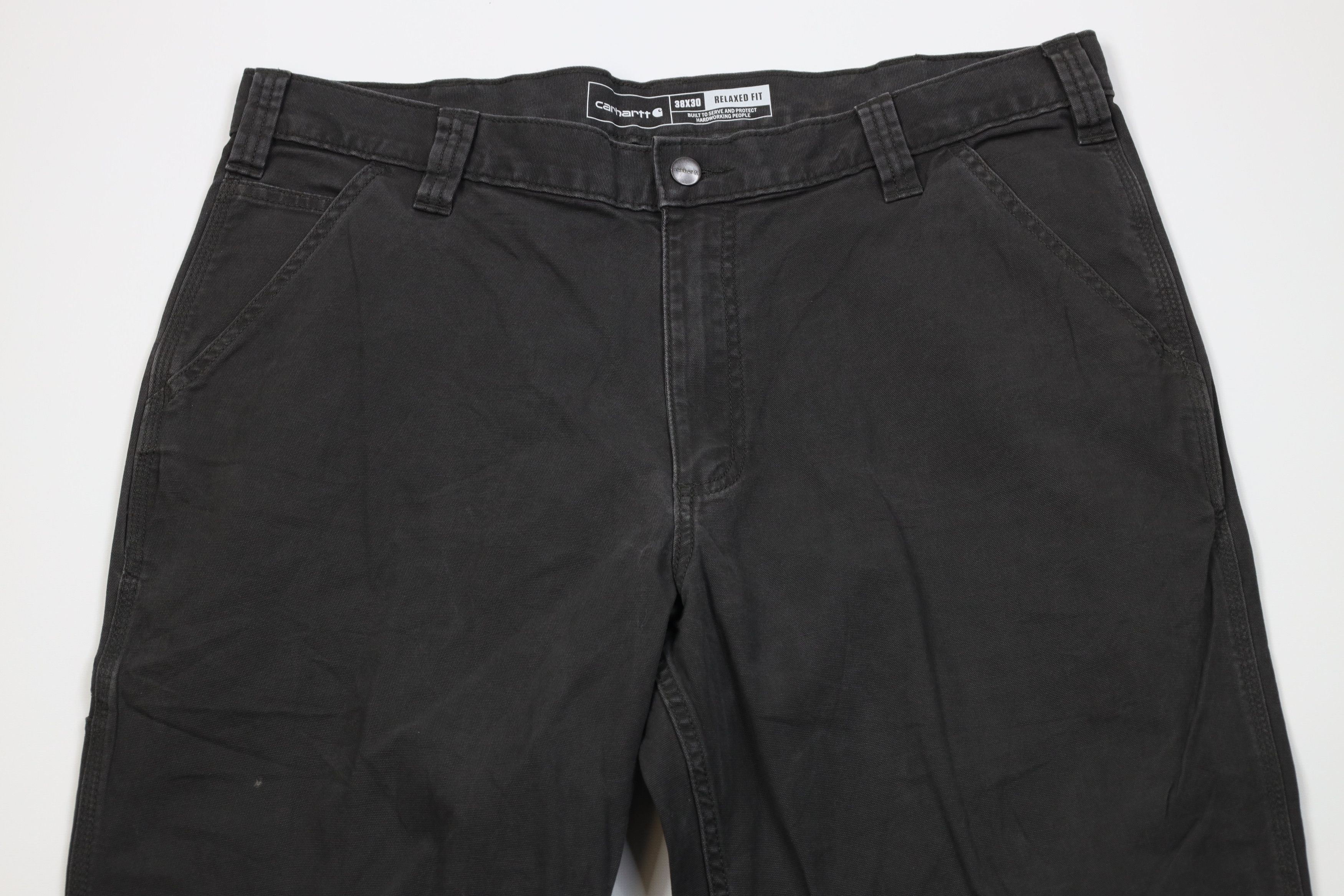 Carhartt Vintage Y2K Carhartt Relaxed Wide Leg Dungaree Pants Gray Size US 38 / EU 54 - 2 Thumbnail