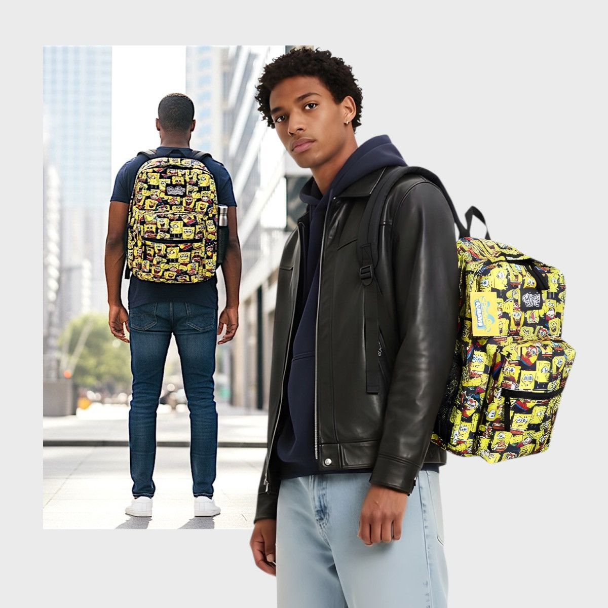Mad Engine Mad Engine Unisex Sponge for Every Occasion Backpack 17x15” Size ONE SIZE - 2 Thumbnail