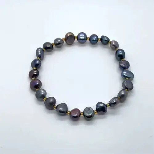 Jewelry Natural freshwater black Pearl bracelet Size ONE SIZE - 4 Thumbnail
