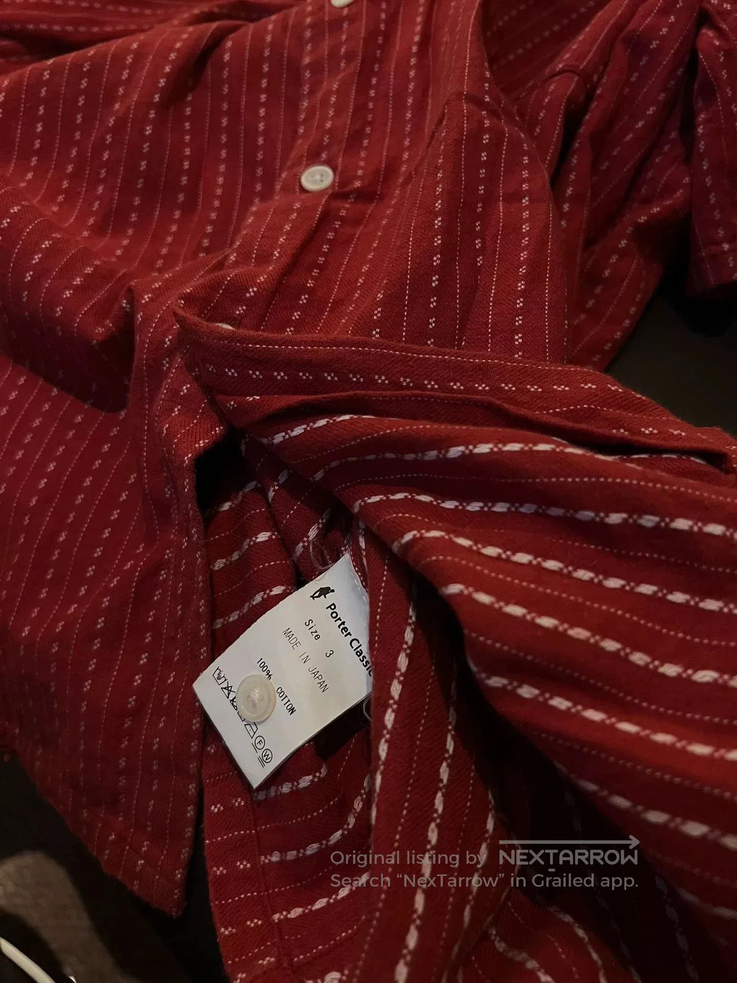 Porter Classic Porter Classic Happy Red Short Sleeve Shirt. Size US L / EU 52-54 / 3 - 4 Thumbnail