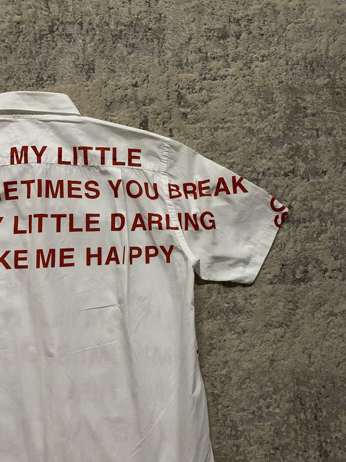 Comme des Garcons × Junya Watanabe SS02 Poem Shirt "My Little Darling" White and Red Size US M / EU 48-50 / 2 - 9 Thumbnail