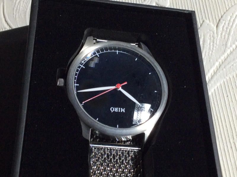 Designer Miro black dial mesh silver stainless steel watch Size ONE SIZE - 4 Thumbnail
