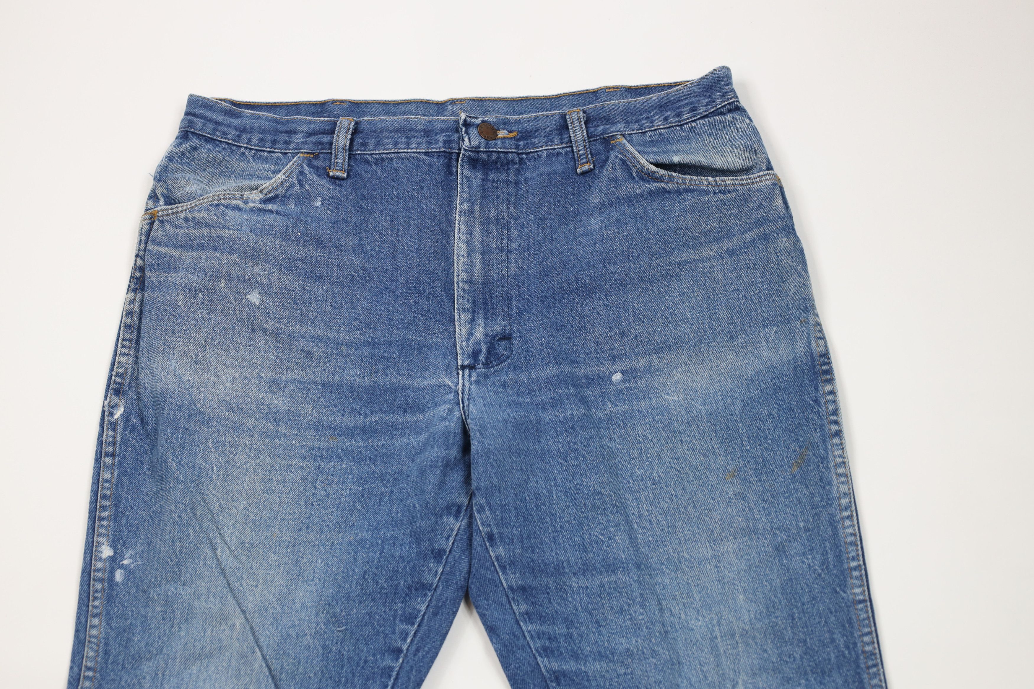 Vintage Vintage 90s Streetwear Flared Wide Leg Denim Jeans Blue USA Size US 36 / EU 52 - 2 Thumbnail
