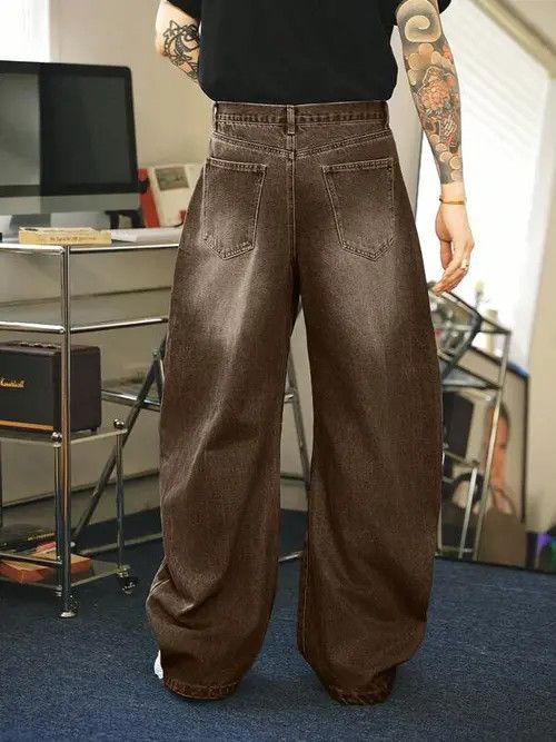 Jean Retro Y2k Denim Jeans Relaxed Fit Size US 34 / EU 50 - 1 Thumbnail
