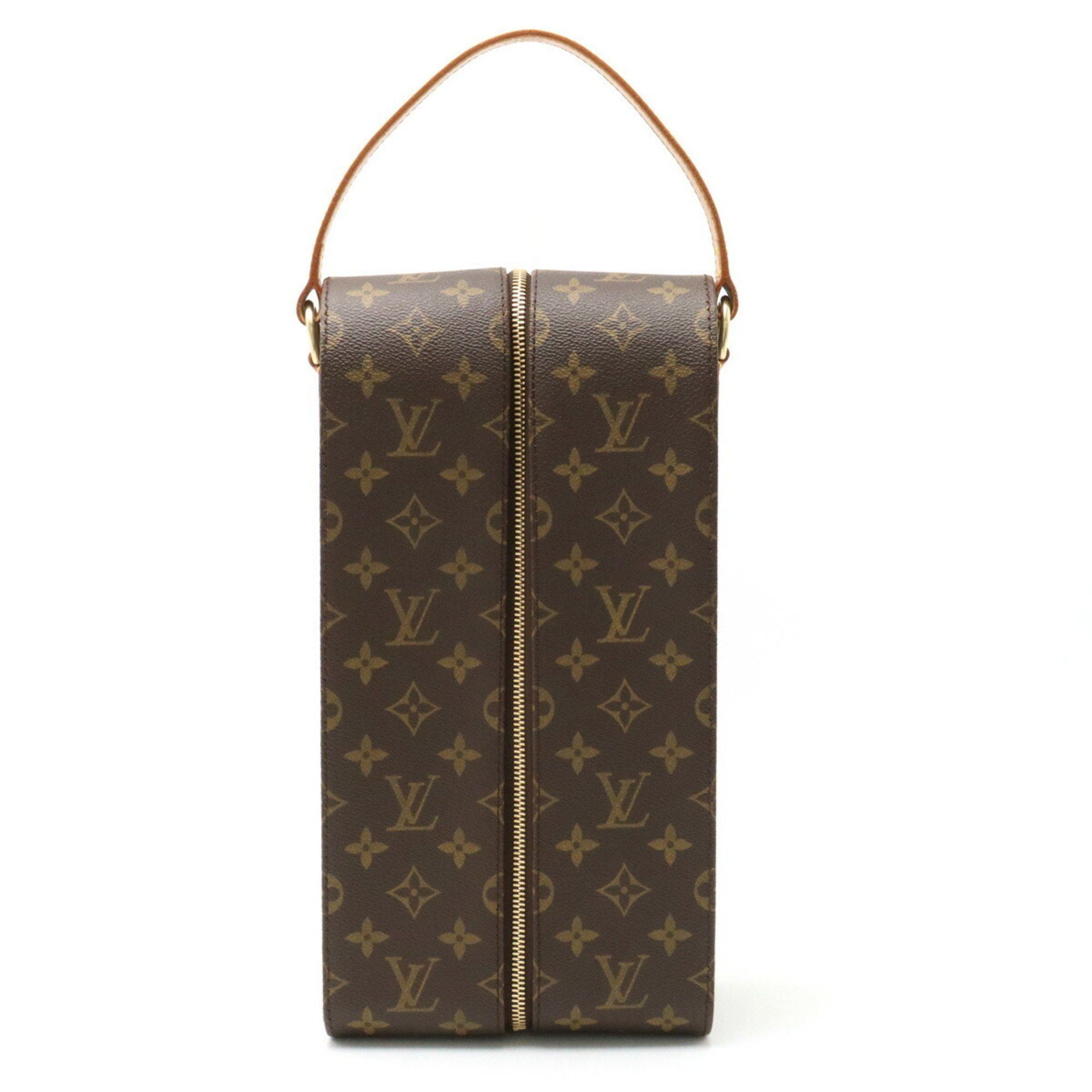 image of Louis Vuitton Monogram Wine Carrier Bag Handbag Bottle Case Golf Cup Golf Cup 2000 Japan, Women's