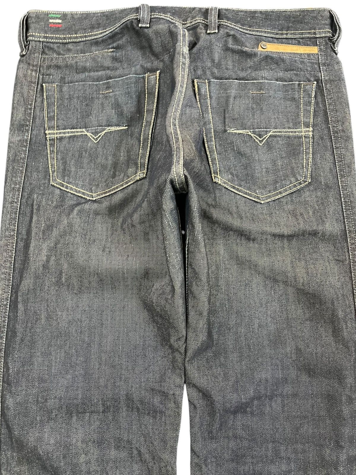 Diesel × Diesel Black Gold Vintage Diesel Dughan Punk AvantGarde Denim Size US 33 - 7 Thumbnail