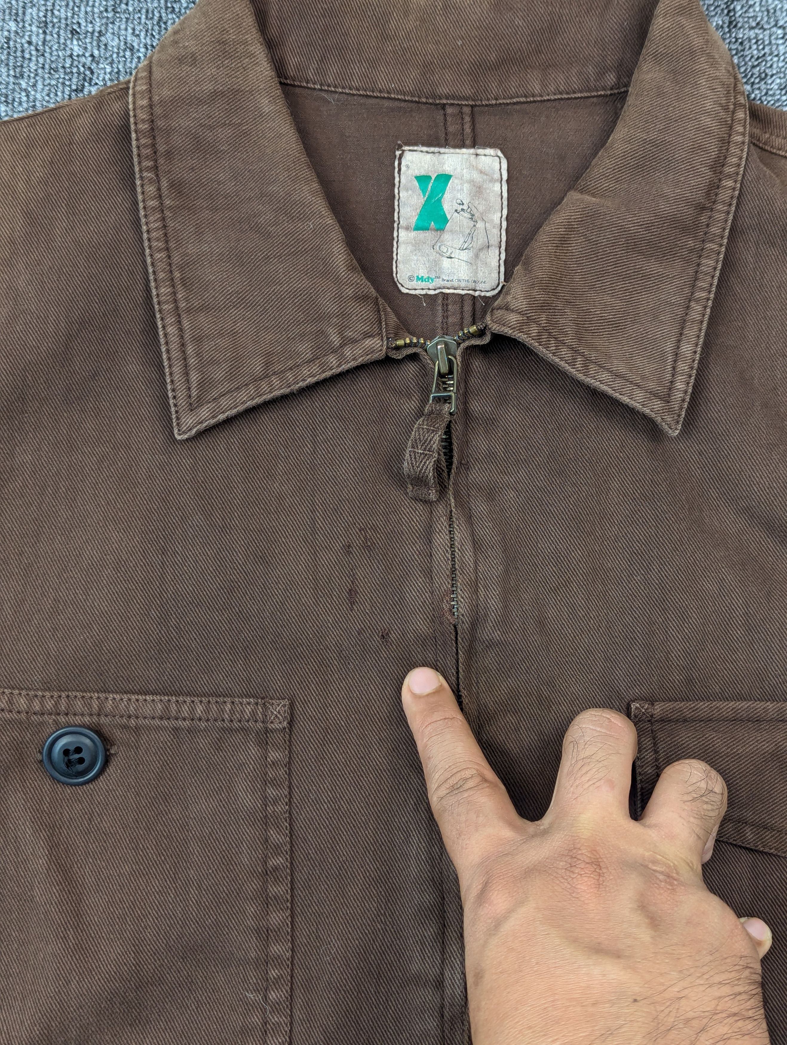 Japanese Brand Vintage Mackdaddy Distressed Brown Cotton Jacket Size US L / EU 52-54 / 3 - 7 Thumbnail