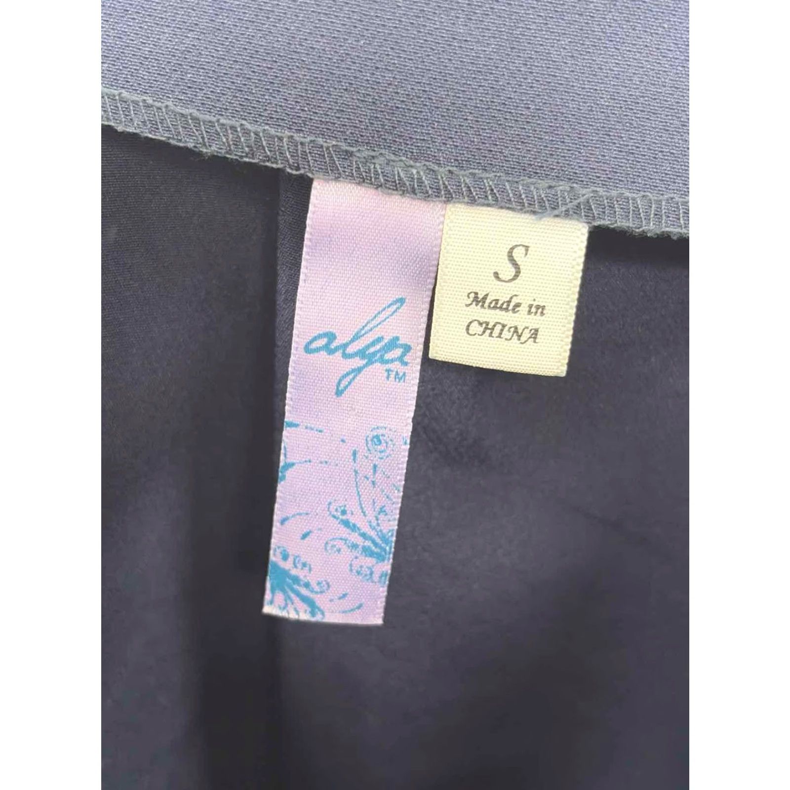 Vintage Alya Navy Blouse Small Size S / US 4 / IT 40 - 3 Thumbnail