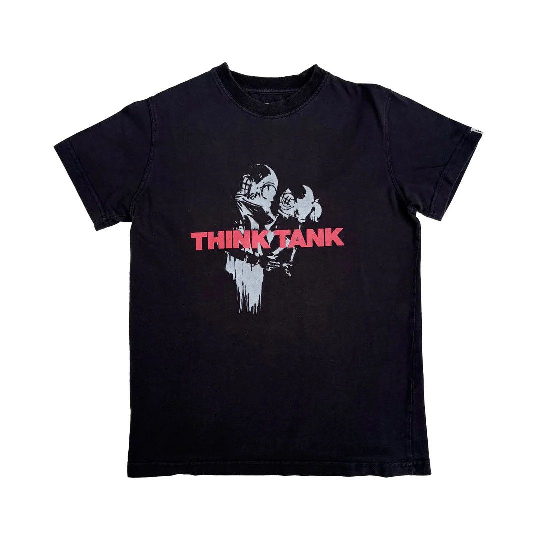 Blur 2003 2000 Vintage Think Tank Banksy Art Band T-Shirt