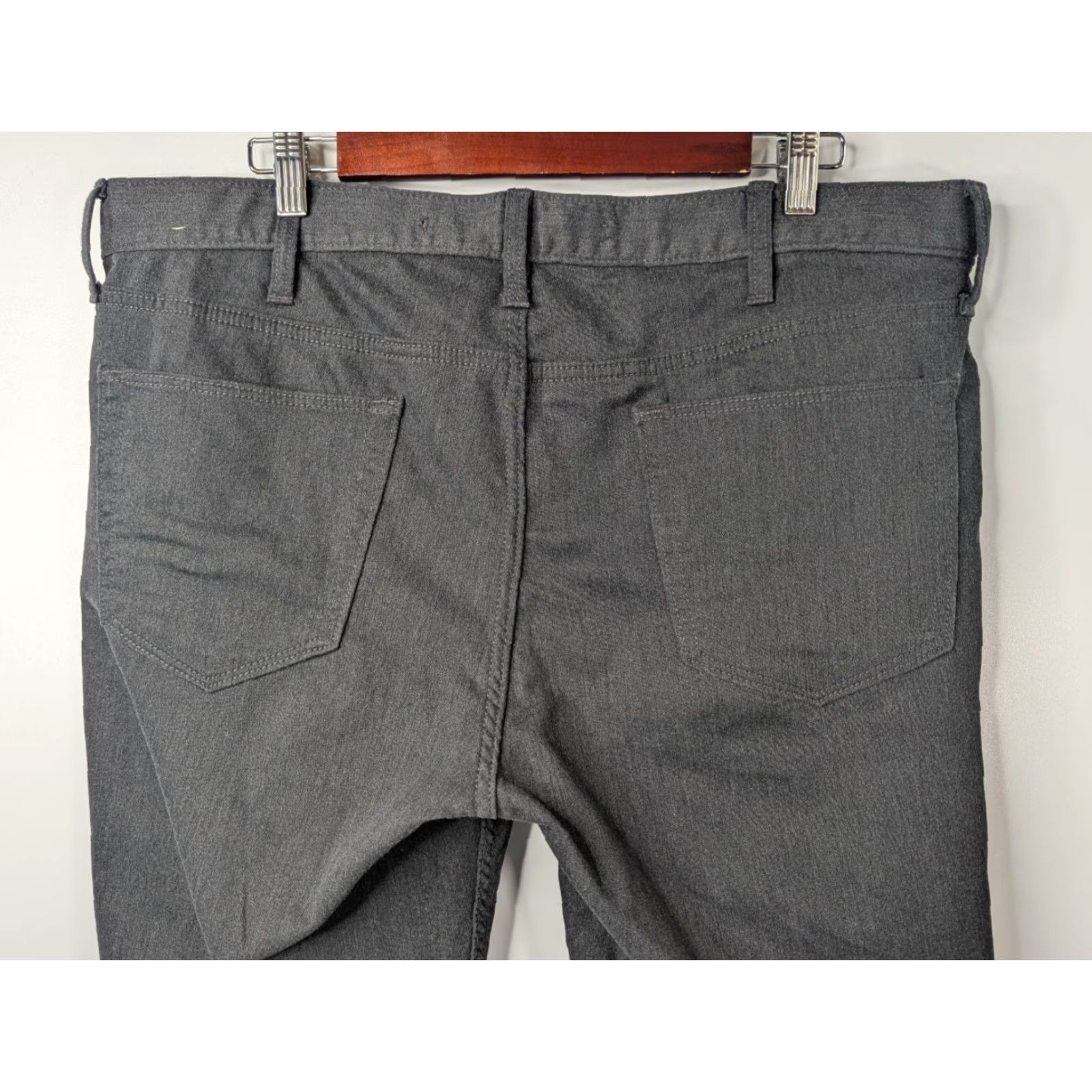 Banana Republic Banana Republic Travel Jean Mens Slim Fit 38x32 Jeans Charcoal Gray Pant City Preppy Modern 90s Style Mens Size US 38 / EU 54 - 4 Thumbnail