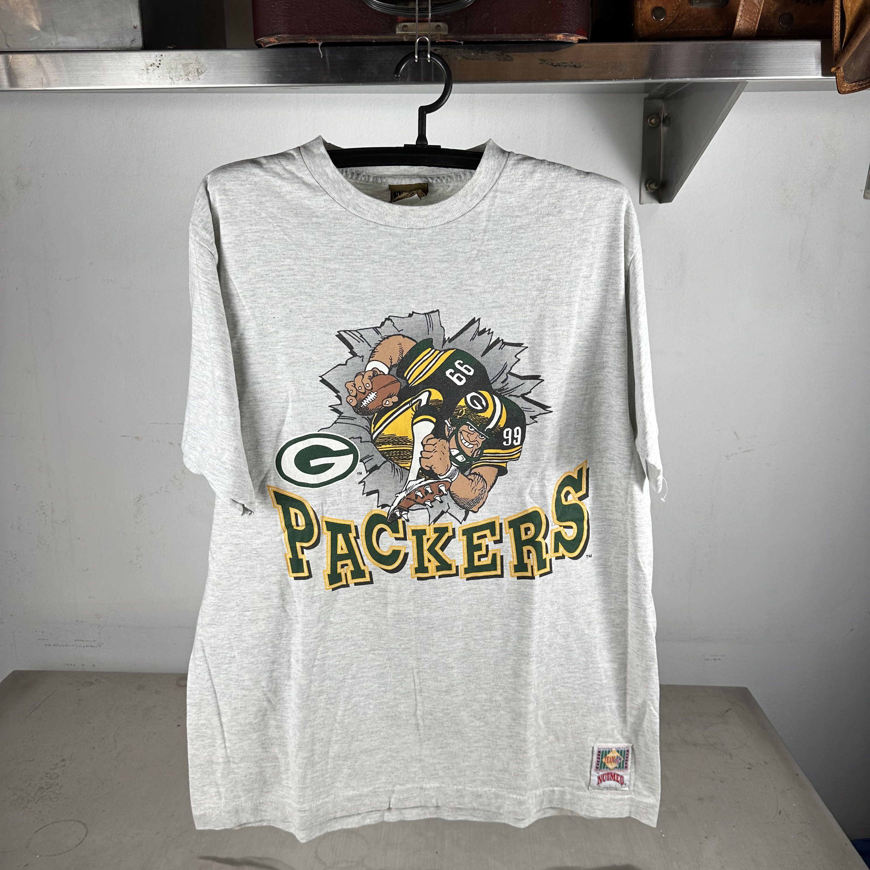 Vintage 1993 Green Bay Packers NFL Breakthrough Nutmeg T-shirt Size US L / EU 52-54 / 3 - 1 Thumbnail