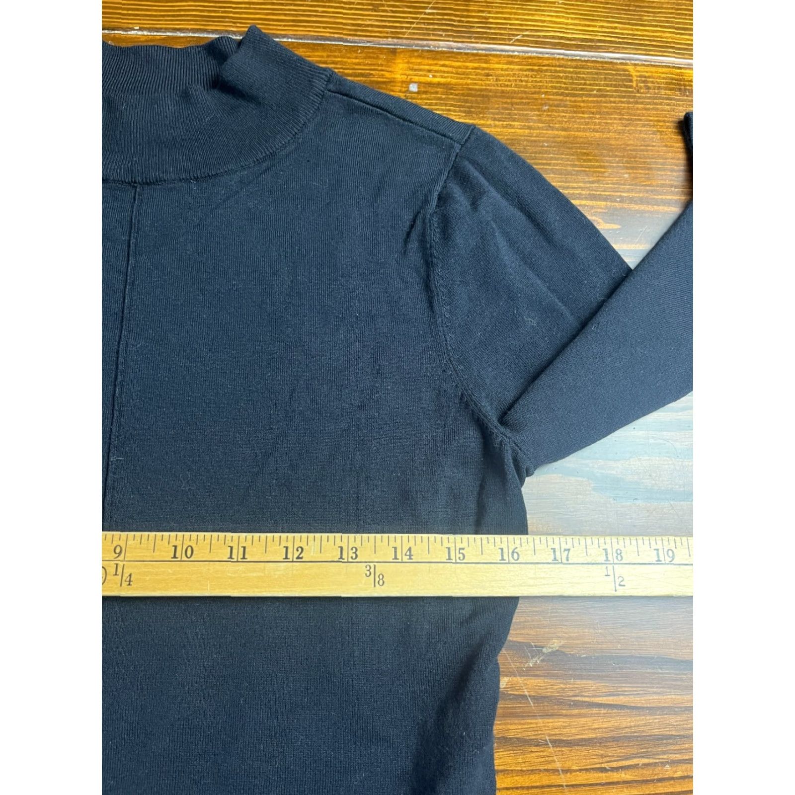 Alfani Alfani Sweater Women's Medium Black Long Sleeve Pullover Shirt? Size M / US 6-8 / IT 42-44 - 3 Thumbnail