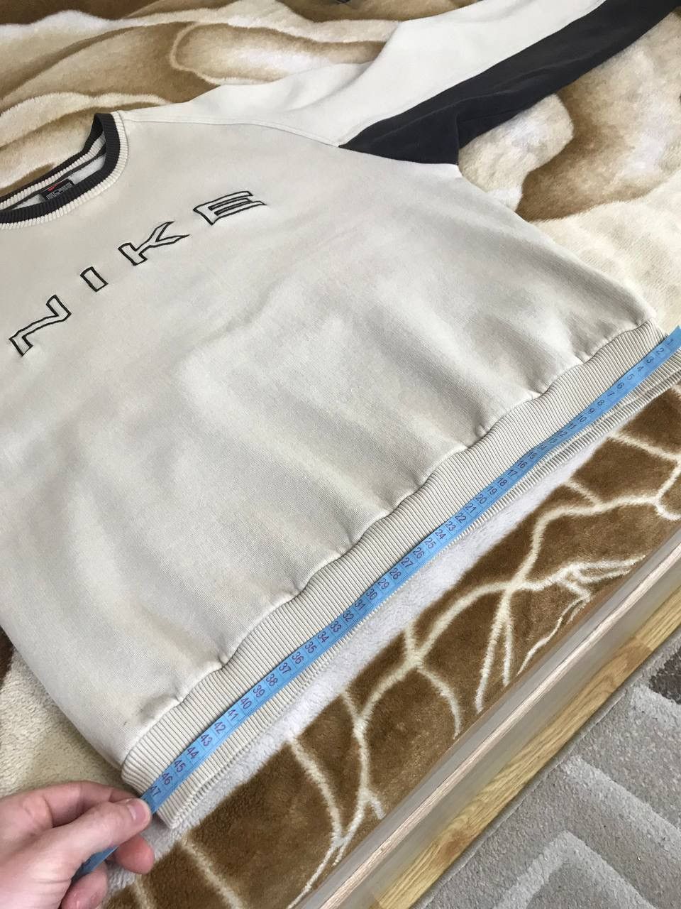Nike × Vintage 🍪 90s Rare Swoosh Nike Sweatshirt Spellout Baggy Oversize Size US S / EU 44-46 / 1 - 13 Thumbnail