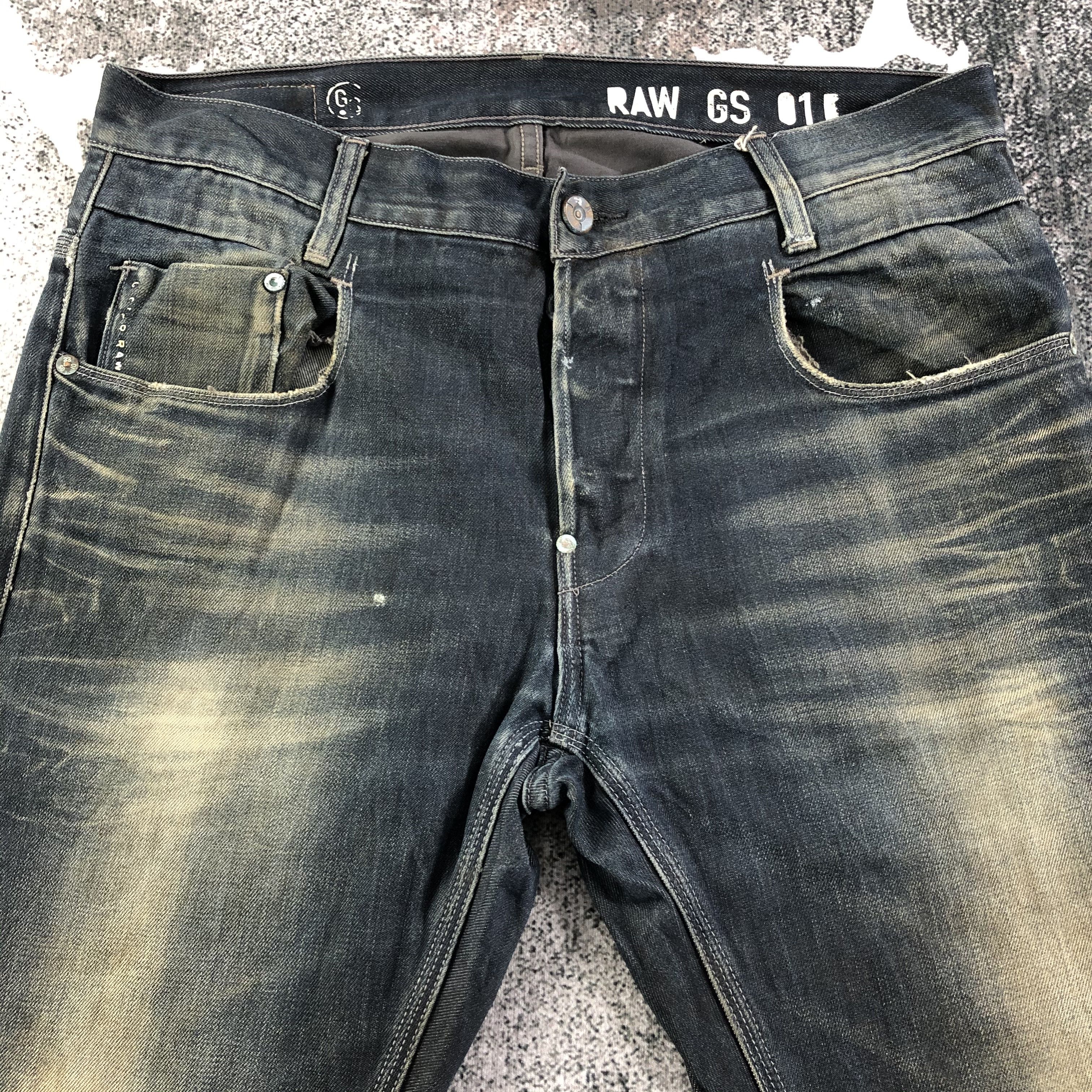 G-Star G Star Raw Jeans Rusty Wash Denim KJ1890 Size US 34 / EU 50 - 3 Thumbnail