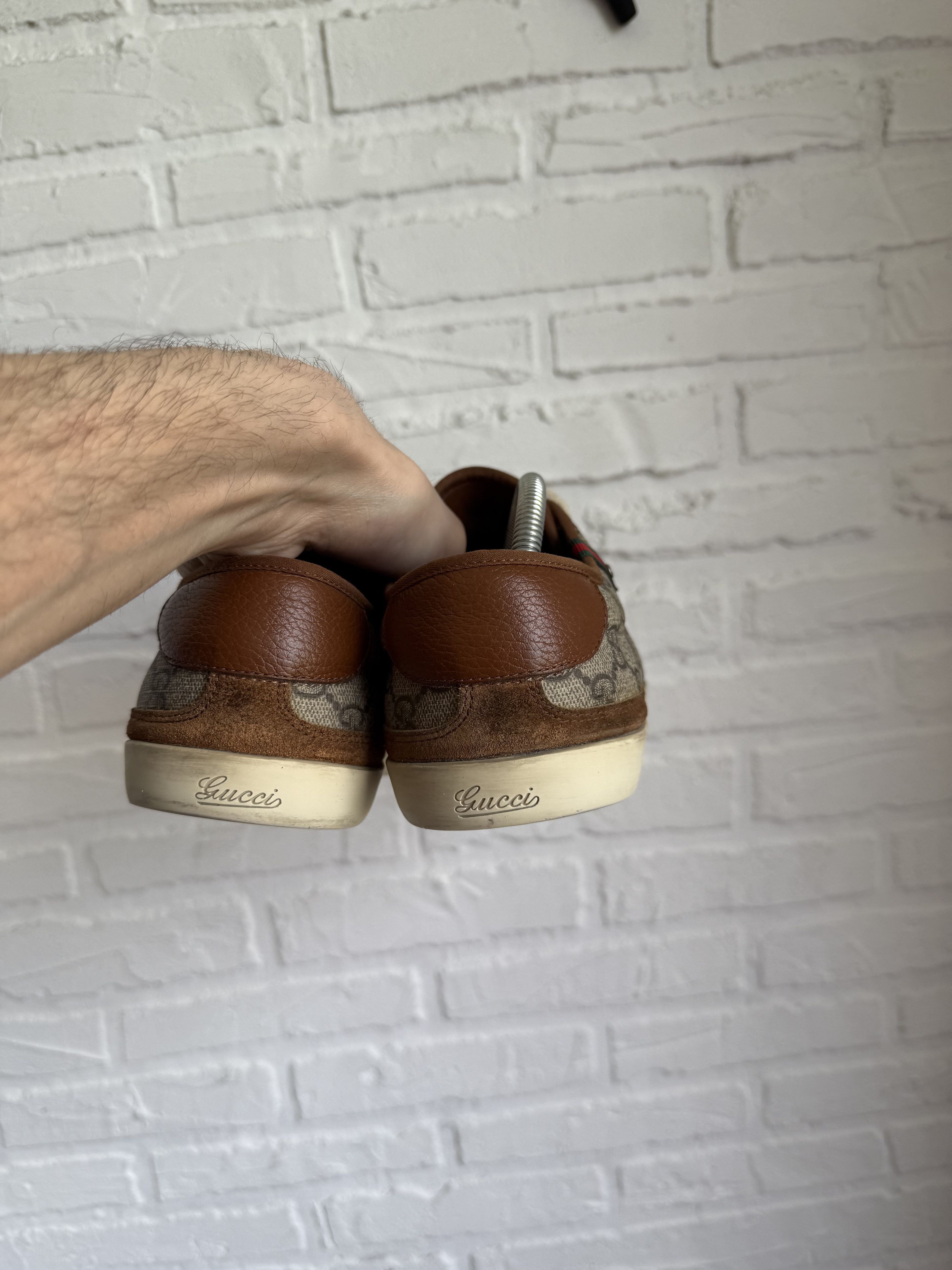 Gucci Vintage Gucci GG Monogram Canvas Sneakers Brown Size US 9.5 / EU 42-43 - 15 Thumbnail