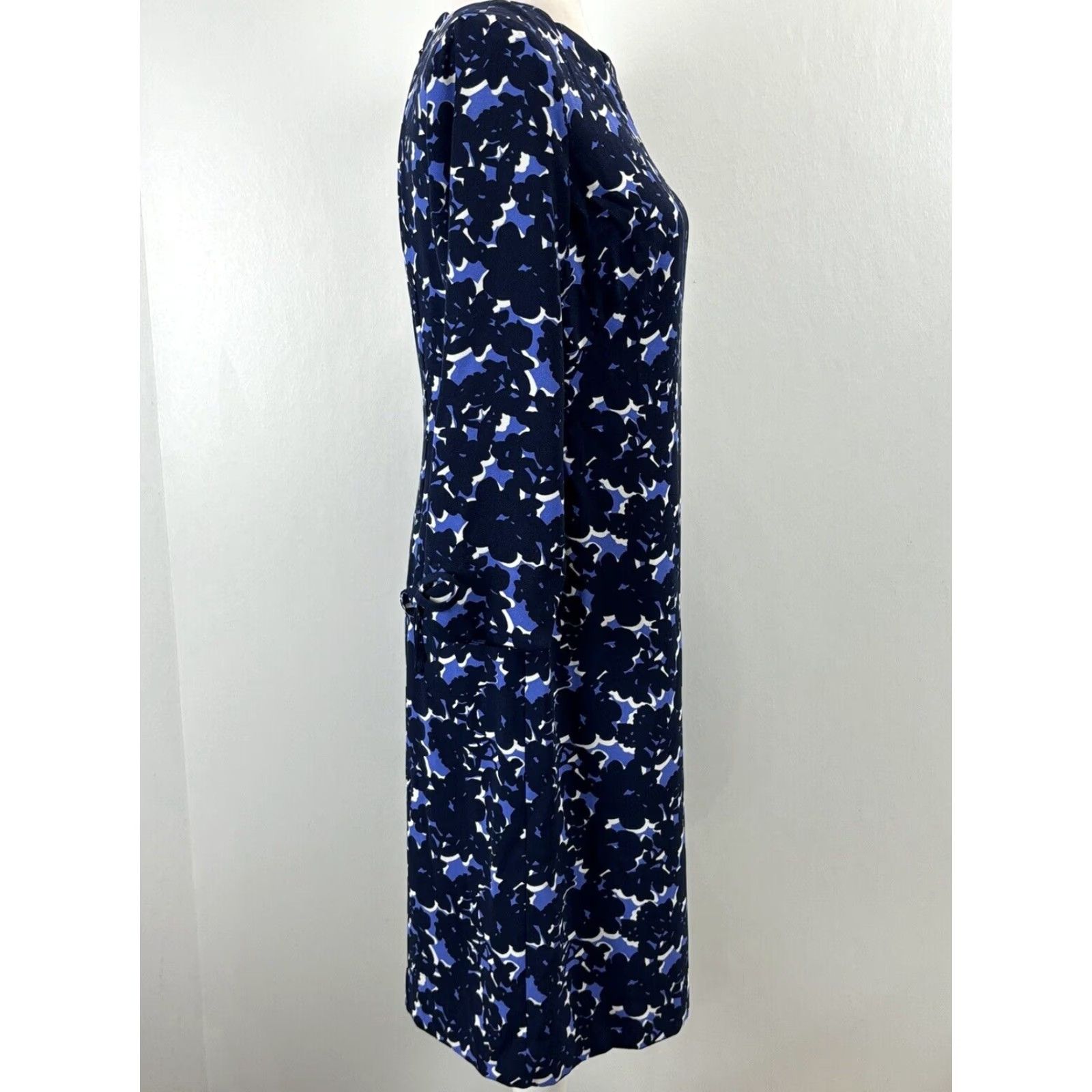 Talbots Talbots Shift Dress Shirt Women 2 Multicolor 3/4 Sleeve Scalloped Neckline Classic Career Seasonal Size XS / US 0-2 / IT 36-38 - 4 Thumbnail