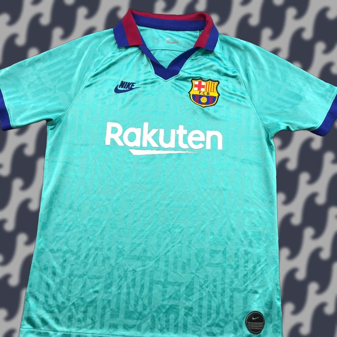 Nike Nike Barcelona 2019 2020 Third Football Jersey Mens Medium Shirt Green Football Nike Icy Moisture Wicking Quick Dry Athletic Jersey Sports Mens Shirt Size US M / EU 48-50 / 2 - 1 Thumbnail