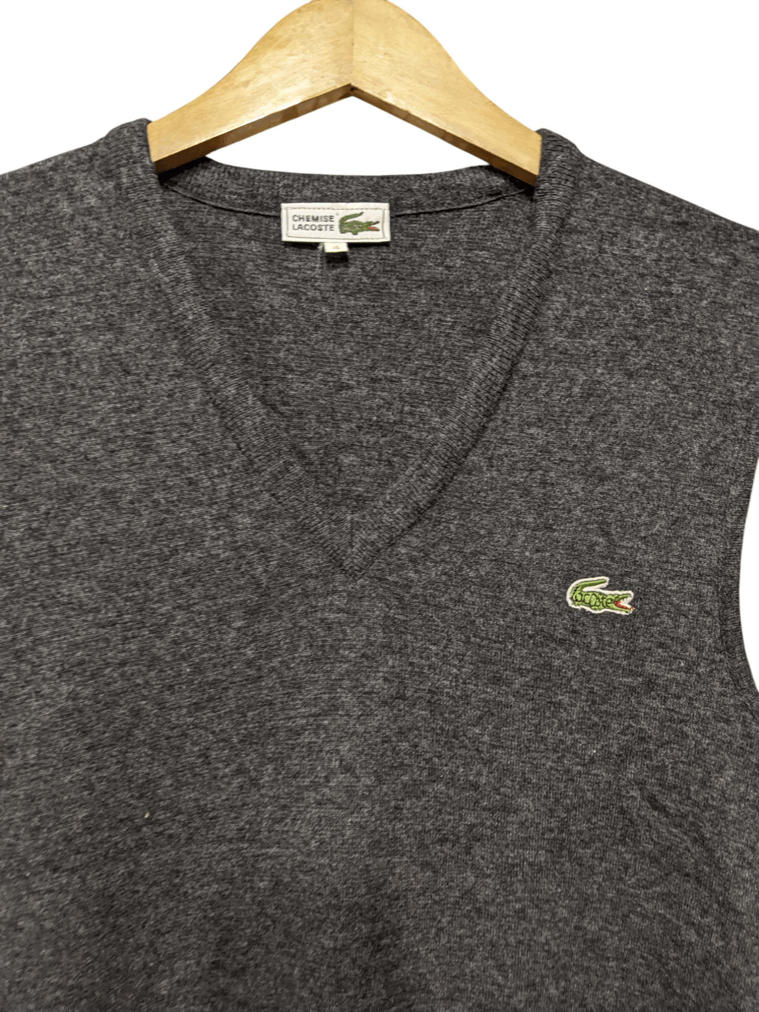 Lacoste Vintage Chemise Lacoste Knit Vest Size US XL / EU 56 / 4 - 2 Thumbnail