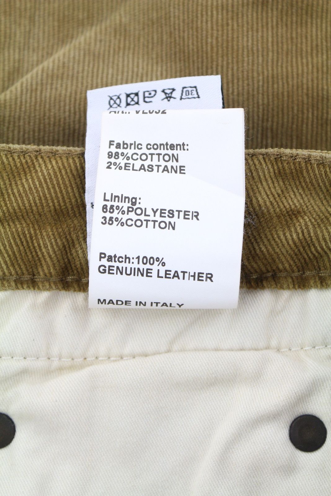 R13 BOY STRAIGHT 27 Golden Brown Stretch Cord Zip FW25 86844 Size 27" / US 4 / IT 40 - 10 Thumbnail