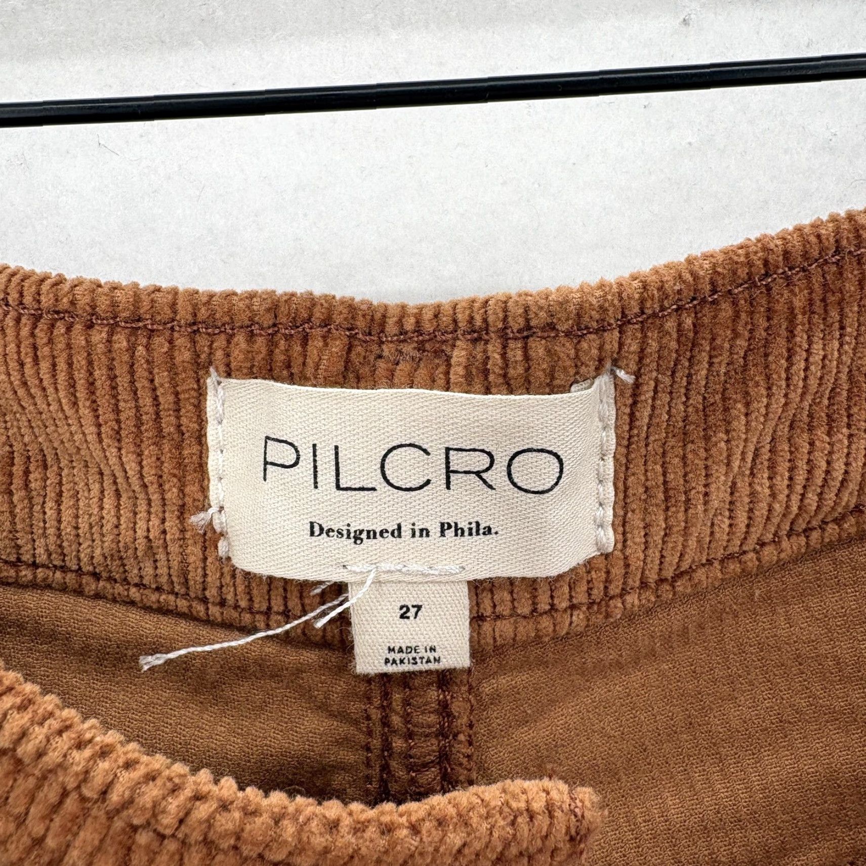 Vintage VINTAGE Pilcro Pants Womens 27 Brown Corduroy High Rise Straight Leg Stretch Crop Boho Size 27" / US 4 / IT 40 - 4 Thumbnail