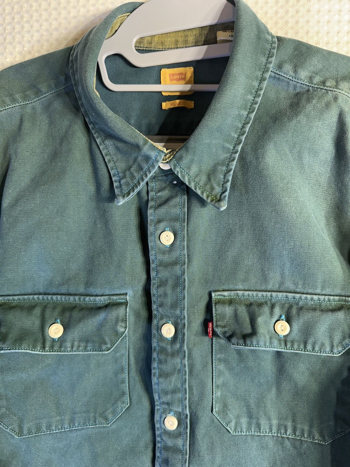 Levi's Levi’s Classic Worker Workwear Shirt Size US L / EU 52-54 / 3 - 4 Thumbnail