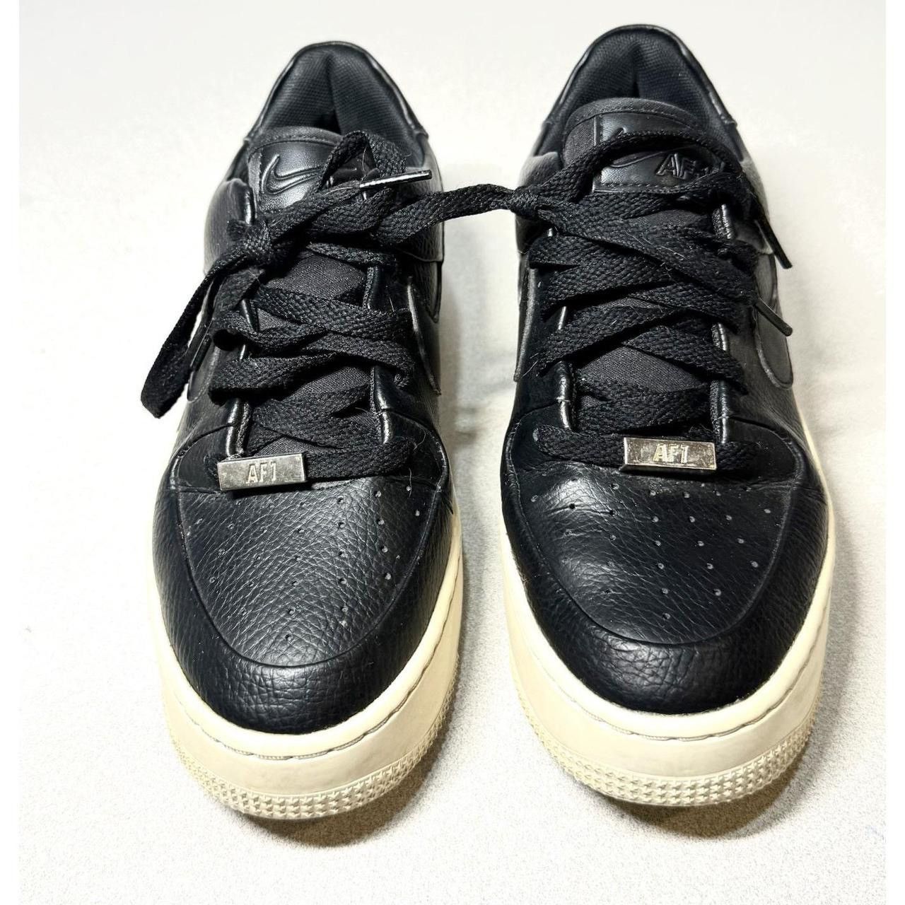 Nike Nike Air Force 1 Sage Low Black Leather with Platform! Sz 8 Size US 8 / IT 38 - 1 Thumbnail