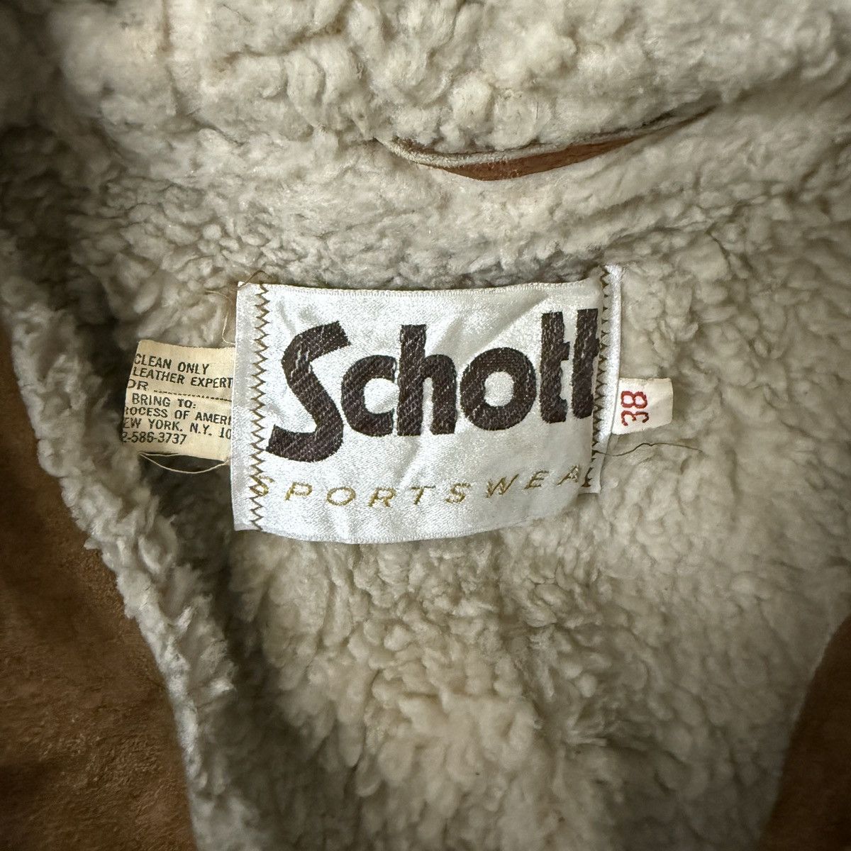 Schott Vintage Schott Suede Hooded Jacket shearling sherpa Size US M / EU 48-50 / 2 - 9 Thumbnail