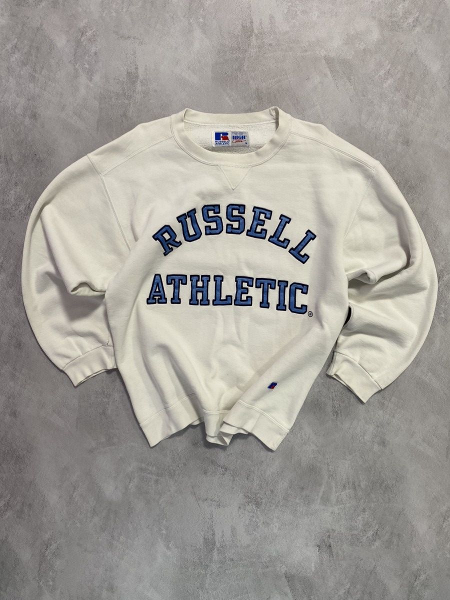 Russell Athletic × Vintage Vintage sweater oversized RUSSELL ATHLETIC BIG LOGO BOXY Size US M / EU 48-50 / 2 - 2 Thumbnail