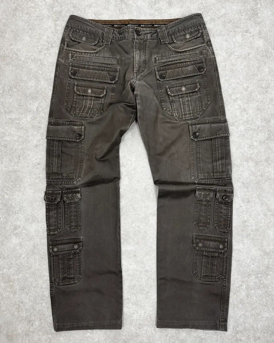 Dolce & Gabbana SS2008 Dolce & Gabbana Multi Pockets Olive Cargo Pants Size US 34 / EU 50 - 1 Thumbnail