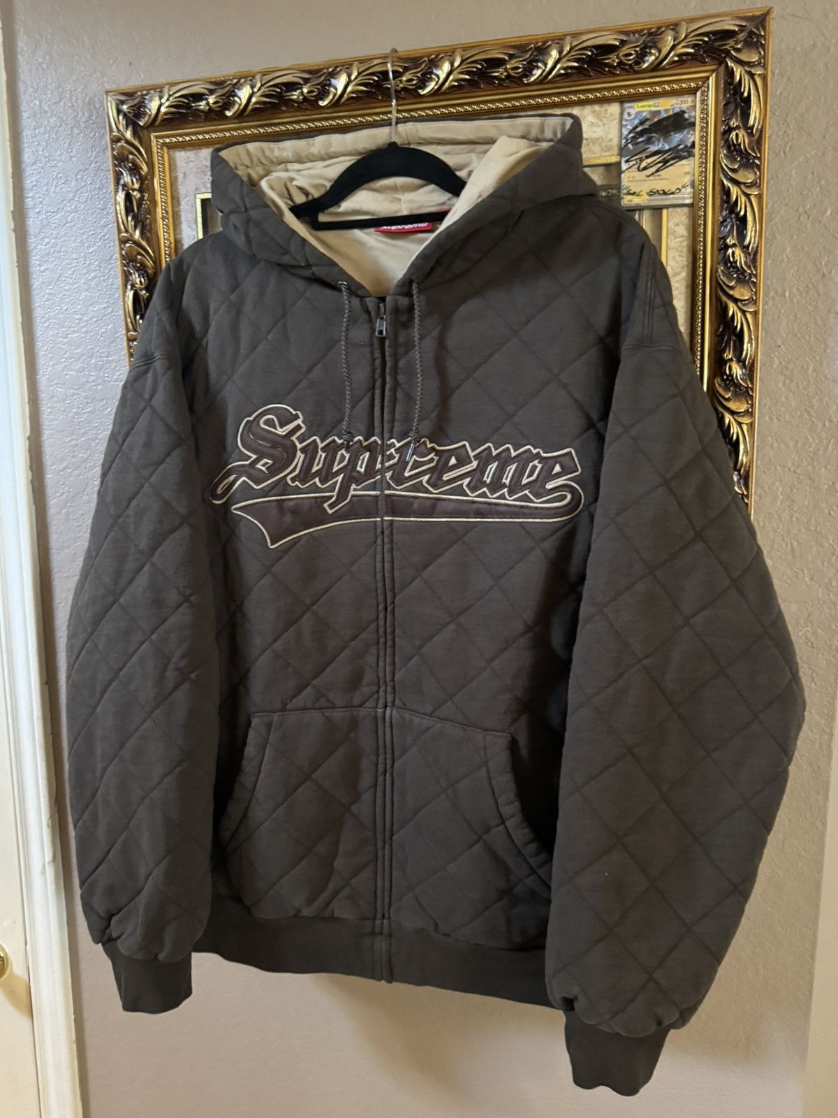 Supreme FW25 Supreme Quilted Zip Up Hoodie Size US XXL / EU 58 / 5 - 2 Thumbnail