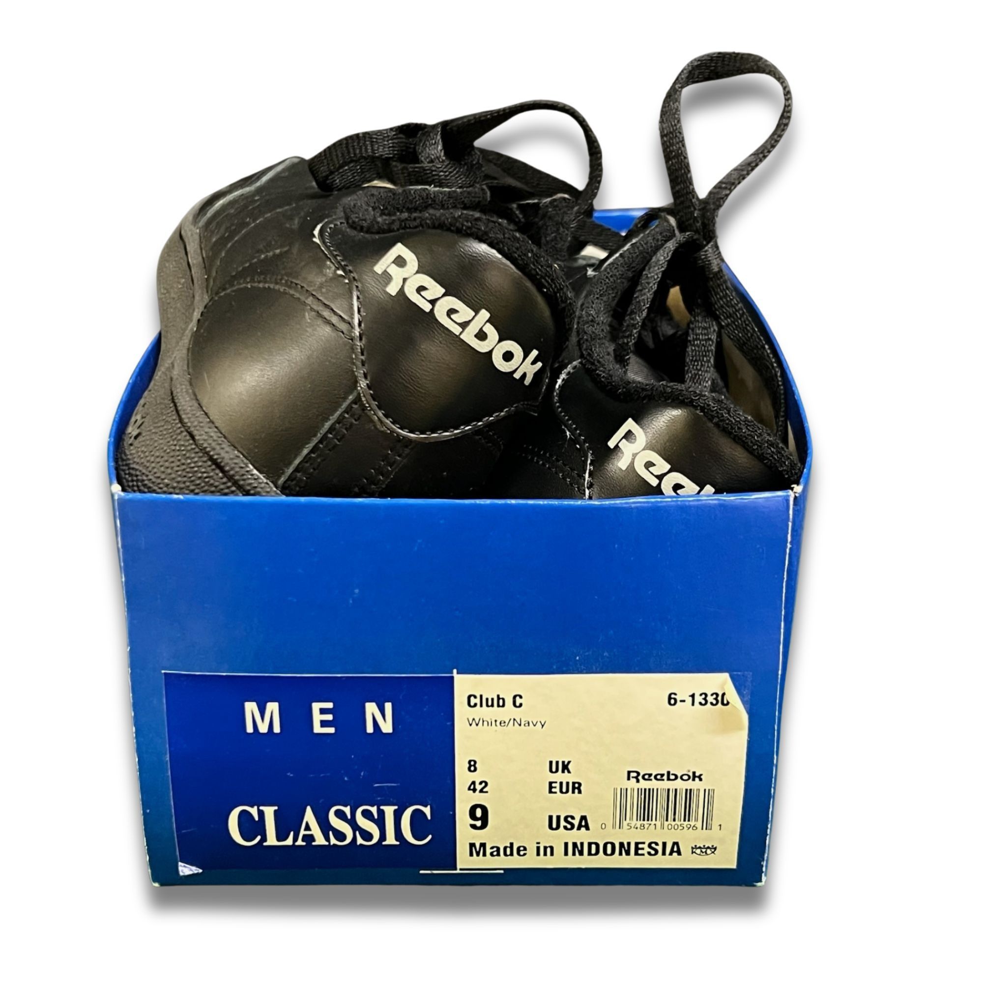 Reebok Reebok Club C 85 Sneakers Size 9 Black Leather Shoes Made In Size US 9 / EU 42 - 8 Thumbnail