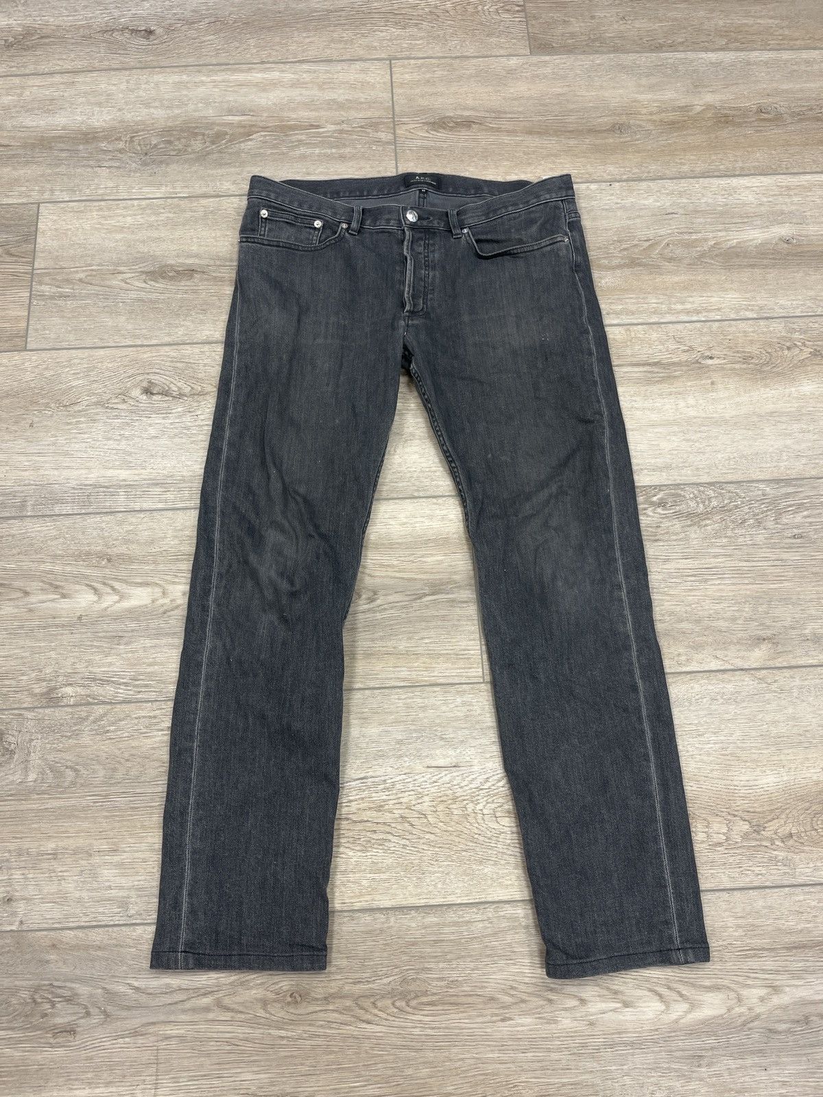 A.P.C. A.P.C. Washed Black Jeans 33 Size US 30 / EU 46 - 1 Thumbnail