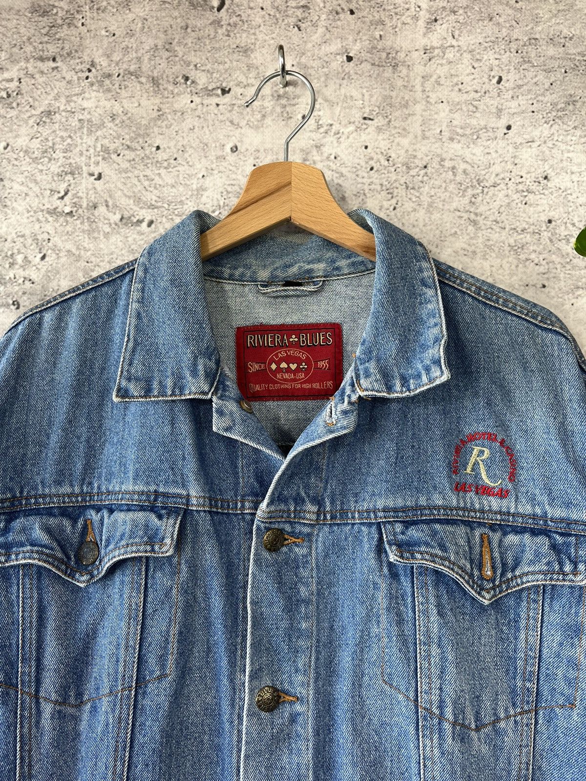 Vintage Las Vegas Riviera Casino Emroidered Denim Jacket M Size US M / EU 48-50 / 2 - 3 Thumbnail