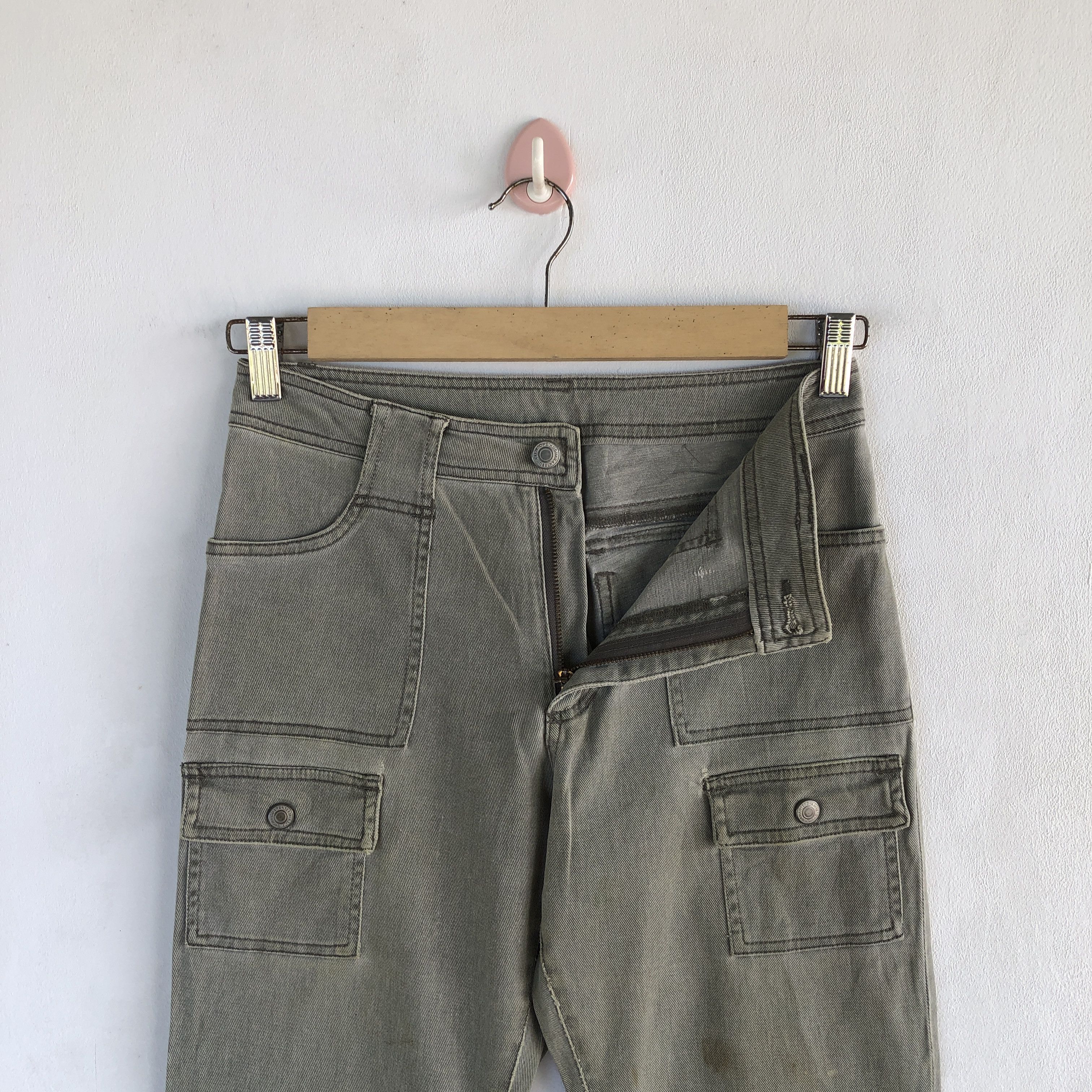 Japanese Brand Japanese Cargo Pants Multi Pocket Bondage Wide Leg Trousers Size 26" / US 2 / IT 38 - 5 Thumbnail