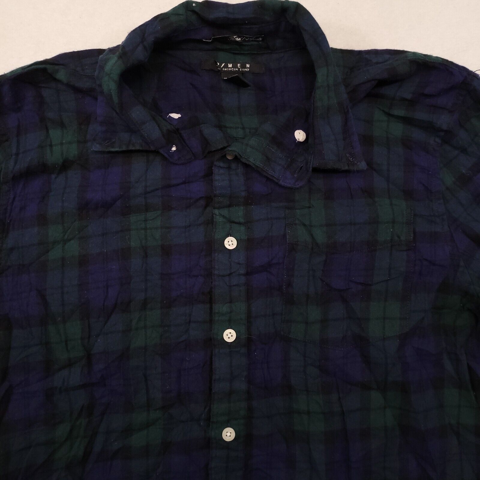 21 Men 21 Men Tartan Flannel Button Up Shirt Mens Size Large Purple Size US L / EU 52-54 / 3 - 1 Thumbnail