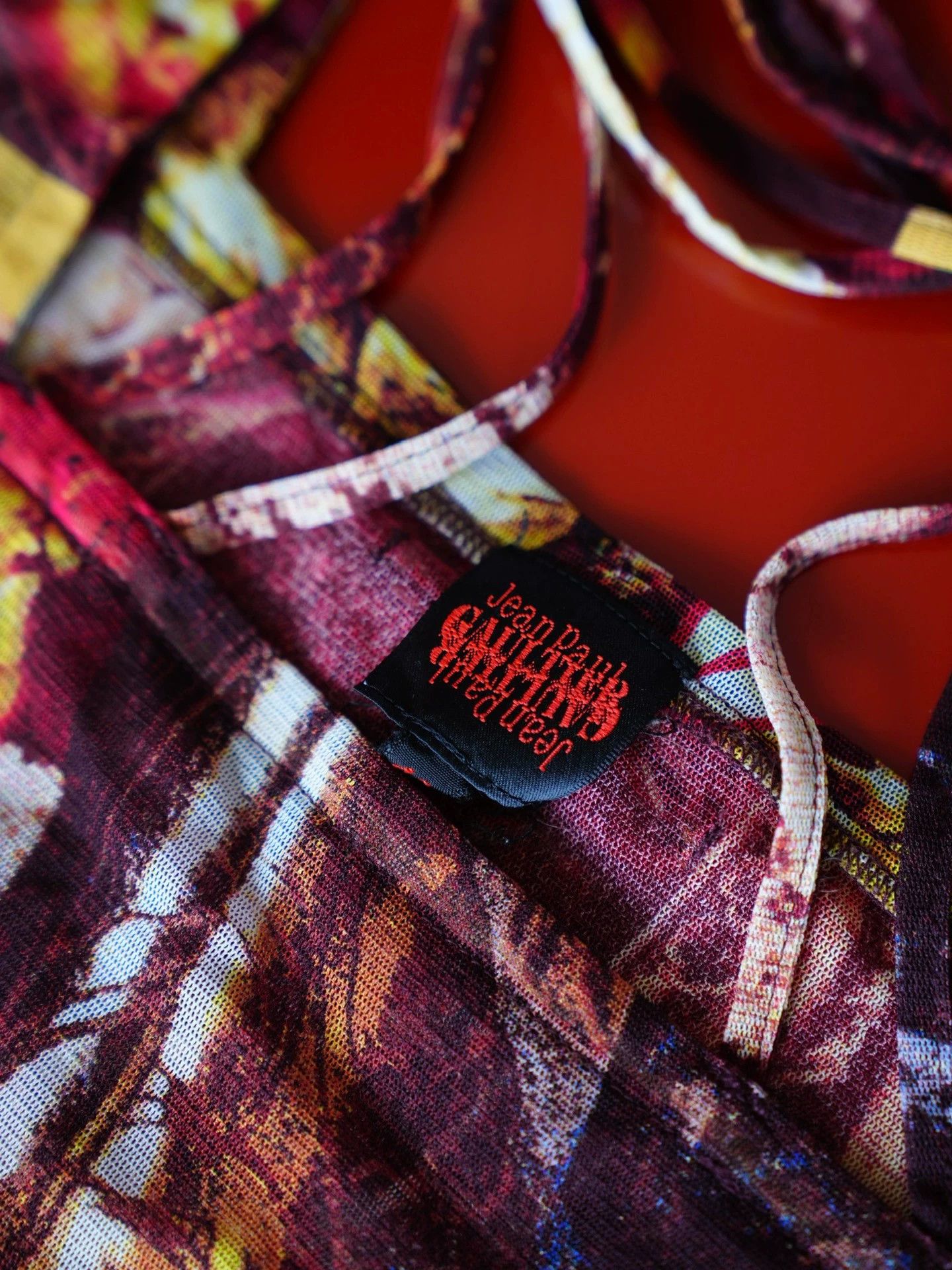 Jean Paul Gaultier JPG Y2K Printed Tulle Longsleeve T-Shirt Wmns Japan Size M / US 6-8 / IT 42-44 - 6 Thumbnail
